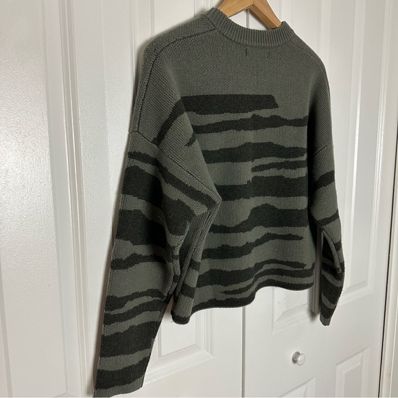 NADAAM Wool Cashmere Tiger Stripe Sweater Size M - Picture 5 of 8